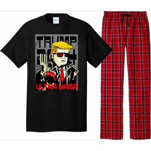 Great Ultra MAGA King Terminator Parody Trump 2024 Anti Biden Pajama Set