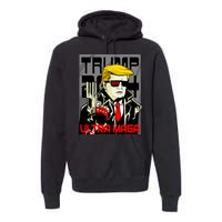 Great Ultra MAGA King Terminator Parody Trump 2024 Anti Biden Premium Hoodie