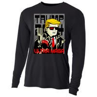 Great Ultra MAGA King Terminator Parody Trump 2024 Anti Biden Cooling Performance Long Sleeve Crew