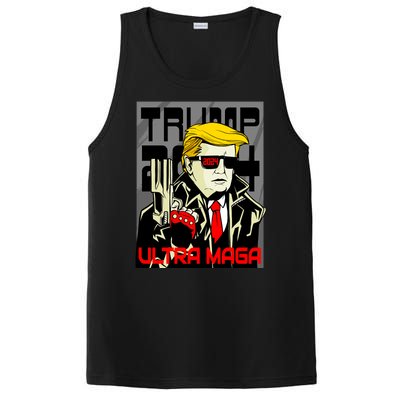 Great Ultra MAGA King Terminator Parody Trump 2024 Anti Biden PosiCharge Competitor Tank