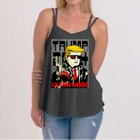 Great Ultra MAGA King Terminator Parody Trump 2024 Anti Biden Women's Strappy Tank