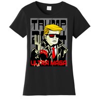 Great Ultra MAGA King Terminator Parody Trump 2024 Anti Biden Women's T-Shirt