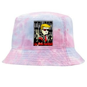 Great Ultra MAGA King Terminator Parody Trump 2024 Anti Biden Tie-Dyed Bucket Hat