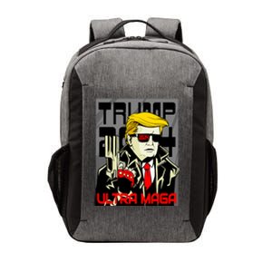 Great Ultra MAGA King Terminator Parody Trump 2024 Anti Biden Vector Backpack