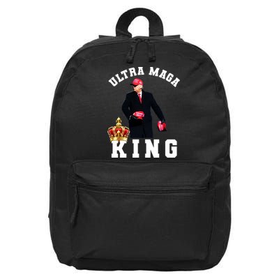 Great Ultra MAGA King Anti Biden Trump 2024 USA 16 in Basic Backpack