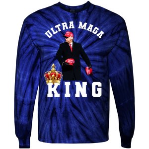 Great Ultra MAGA King Anti Biden Trump 2024 USA Tie-Dye Long Sleeve Shirt