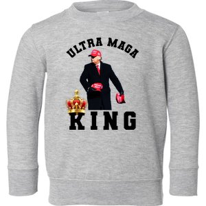 Great Ultra MAGA King Anti Biden Trump 2024 USA Toddler Sweatshirt