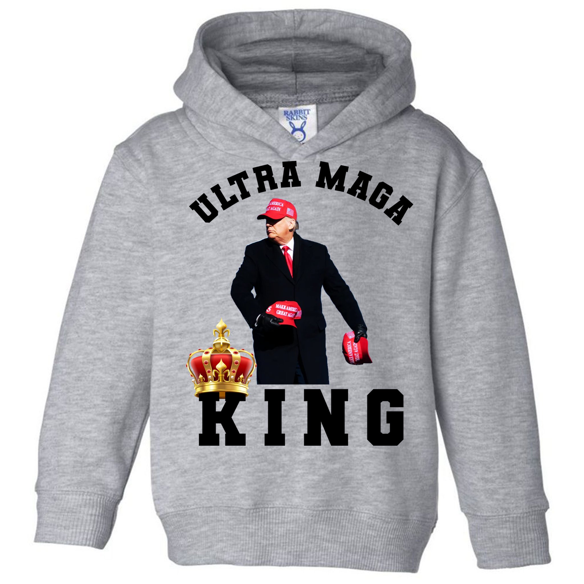 Great Ultra MAGA King Anti Biden Trump 2024 USA Toddler Hoodie