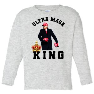 Great Ultra MAGA King Anti Biden Trump 2024 USA Toddler Long Sleeve Shirt