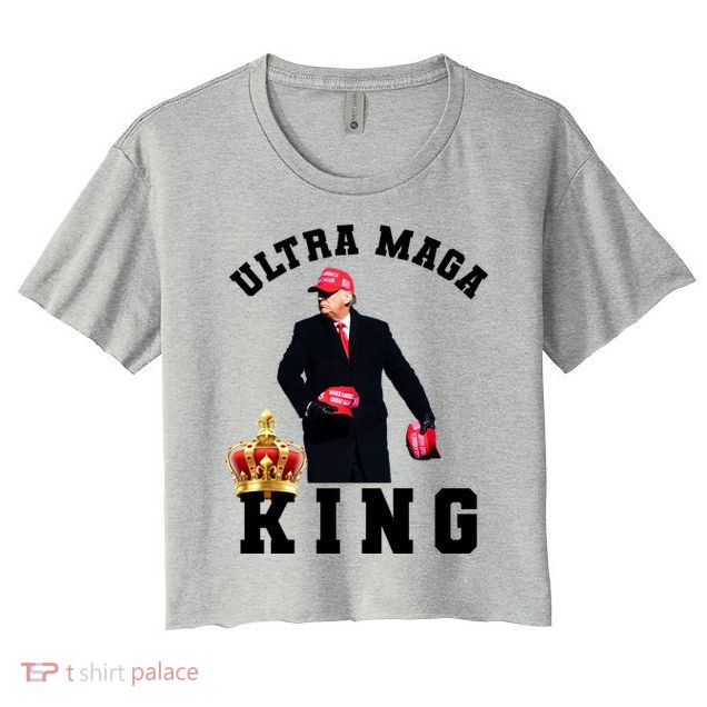 Great Ultra MAGA King Anti Biden Trump 2024 USA Crop Top