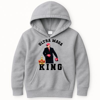 Great Ultra MAGA King Anti Biden Trump 2024 USA Kids Hoodie