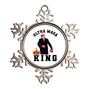 Great Ultra MAGA King Anti Biden Trump 2024 USA Metallic Star Ornament