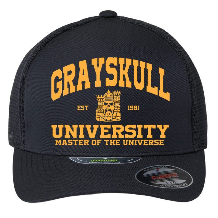 Grayskull University Master Of The Universe Flexfit Unipanel Trucker Cap