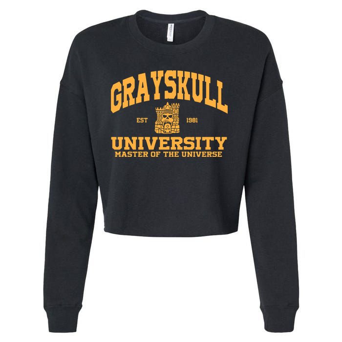 Grayskull University Master Of The Universe Cropped Pullover Crew