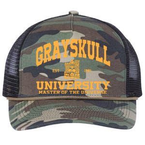 Grayskull University Master Of The Universe Retro Rope Trucker Hat Cap