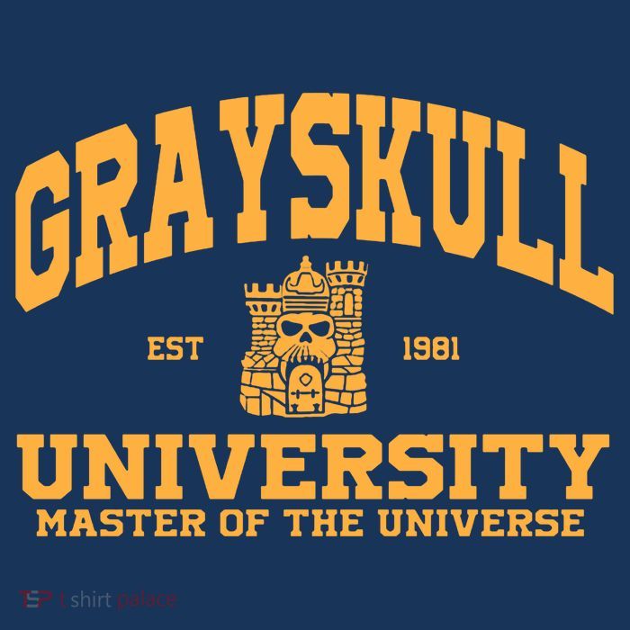 Grayskull University Master Of The Universe 7 Panel Mesh Trucker Snapback Hat