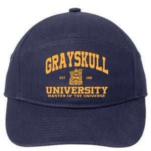 Grayskull University Master Of The Universe 7-Panel Snapback Hat