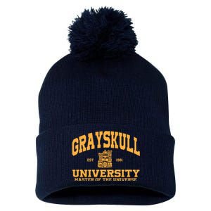 Grayskull University Master Of The Universe Pom Pom 12in Knit Beanie