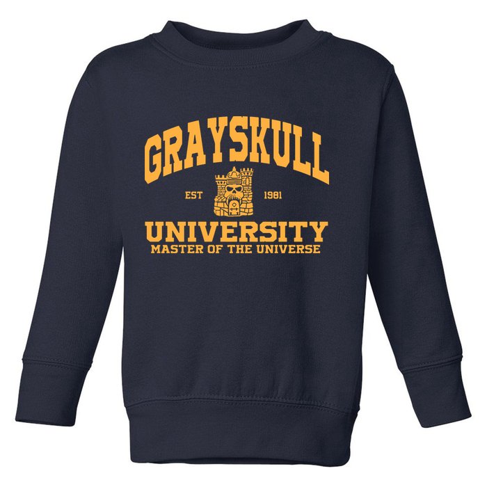 Grayskull University Master Of The Universe Toddler Sweatshirt