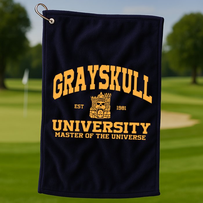 Grayskull University Master Of The Universe Golf Towel