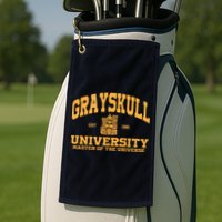 Grayskull University Master Of The Universe Golf Towel