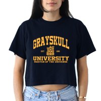 Grayskull University Master Of The Universe Crop Top