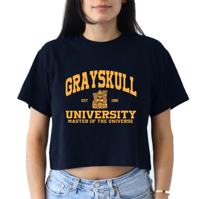 Grayskull University Master Of The Universe Crop Top