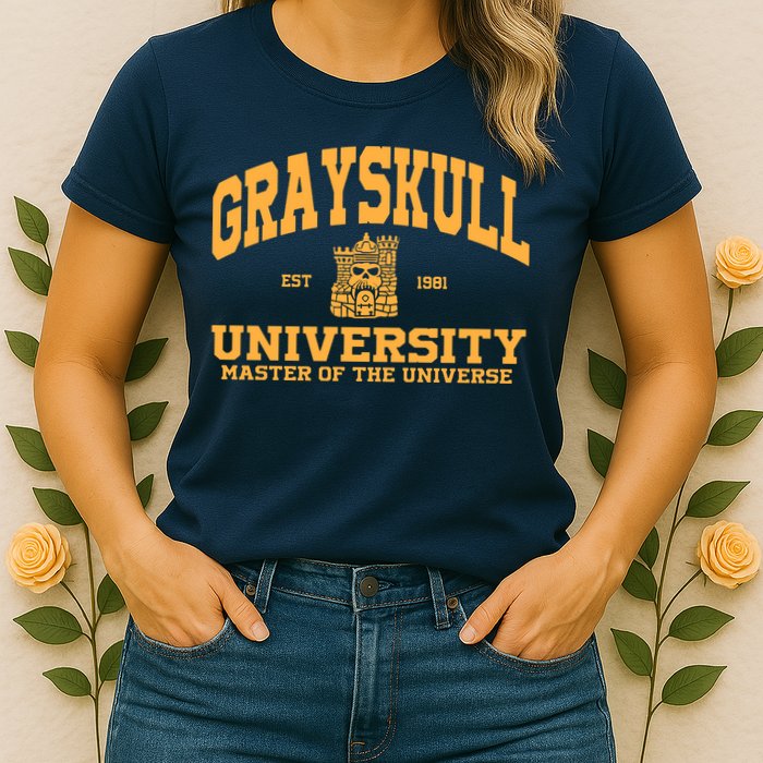 Grayskull University Master Of The Universe Womens T-Shirt