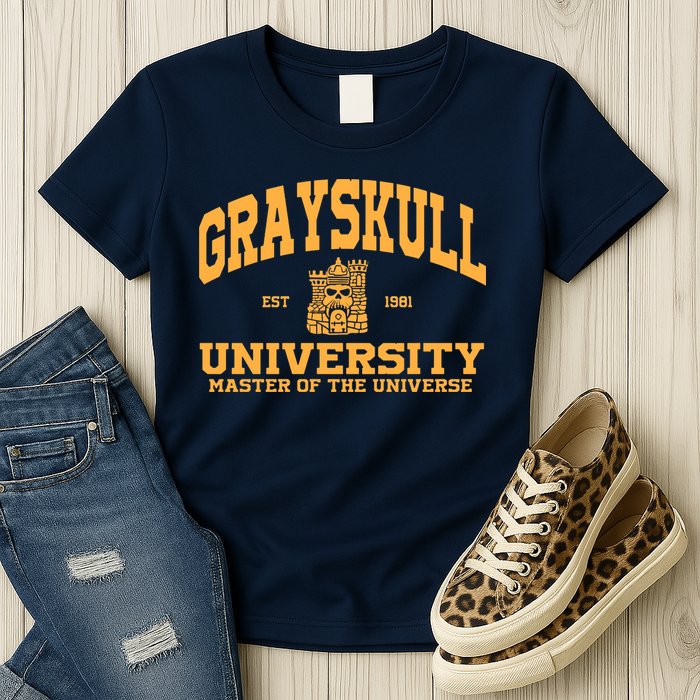Grayskull University Master Of The Universe Womens T-Shirt