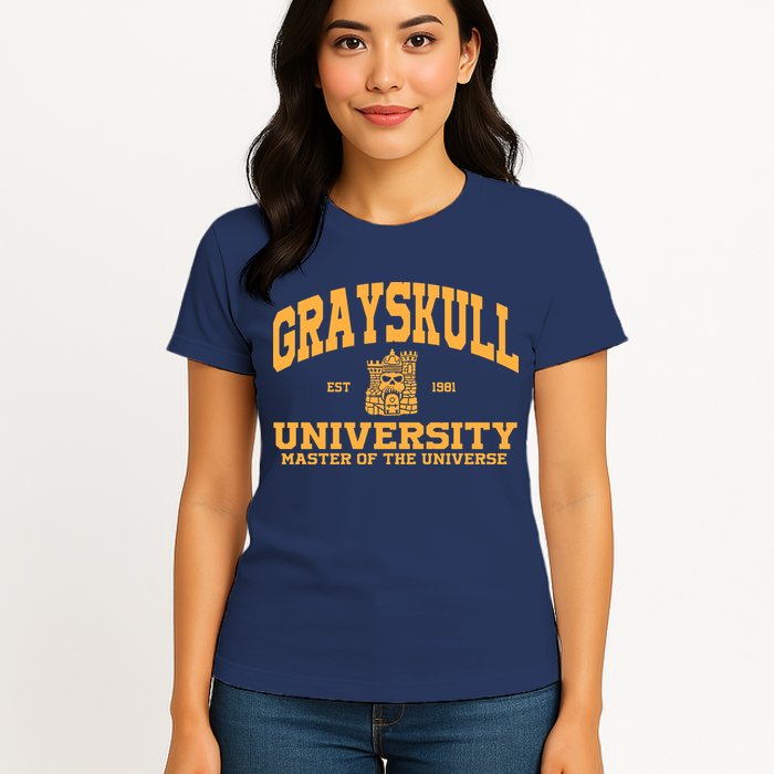 Grayskull University Master Of The Universe Womens T-Shirt