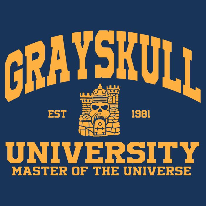 Grayskull University Master Of The Universe Womens T-Shirt