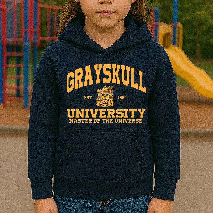 Grayskull University Master Of The Universe Kids Hoodie