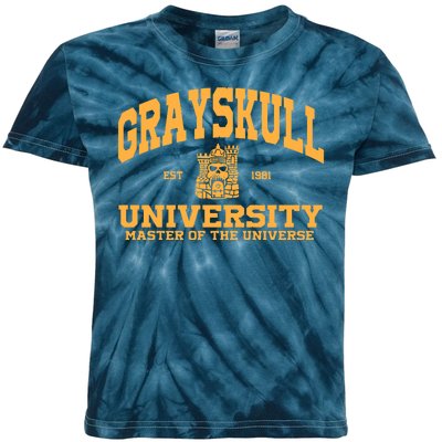 Grayskull University Master Of The Universe Kids Tie-Dye T-Shirt