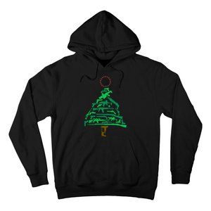 Gun Christmas Tree Hoodie