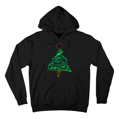 Gun Christmas Tree Hoodie