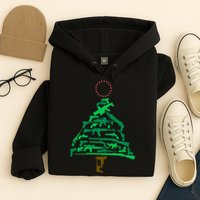 Gun Christmas Tree Hoodie