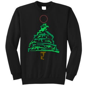 Gun Christmas Tree Sweatshirt