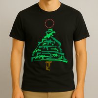 Gun Christmas Tree T-Shirt