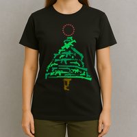 Gun Christmas Tree T-Shirt