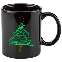 Gun Christmas Tree 11oz C Handle Ceramic Mug