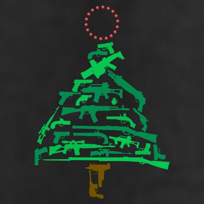Gun Christmas Tree Beanie