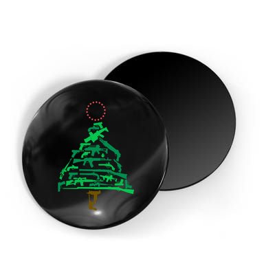 Gun Christmas Tree Magnet