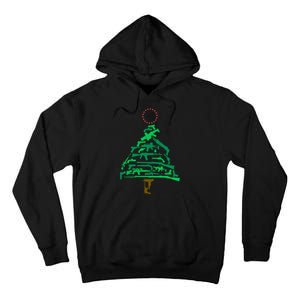 Gun Christmas Tree Tall Hoodie