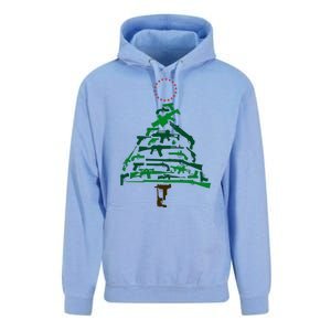 Gun Christmas Tree Unisex Surf Hoodie