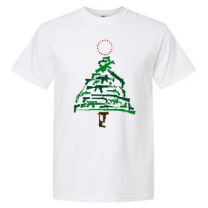 Gun Christmas Tree Garment-Dyed Heavyweight T-Shirt