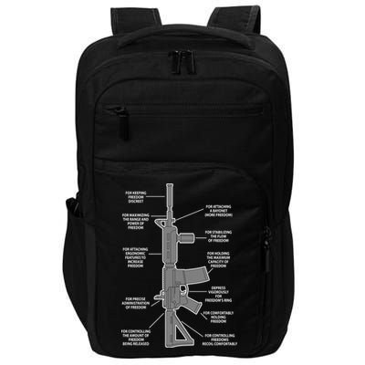 Gun For keeping Freedom Discreet Impact Tech Backpack