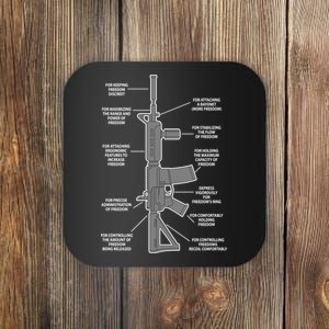 Gun For keeping Freedom Discreet Coaster