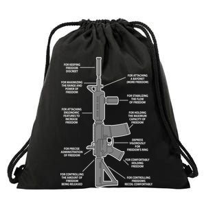 Gun For keeping Freedom Discreet Drawstring Bag