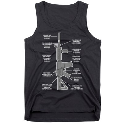 Gun For keeping Freedom Discreet Tank Top
