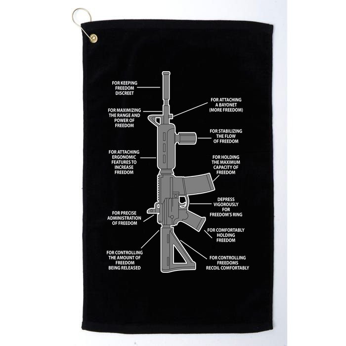 Gun For keeping Freedom Discreet Golf Towel